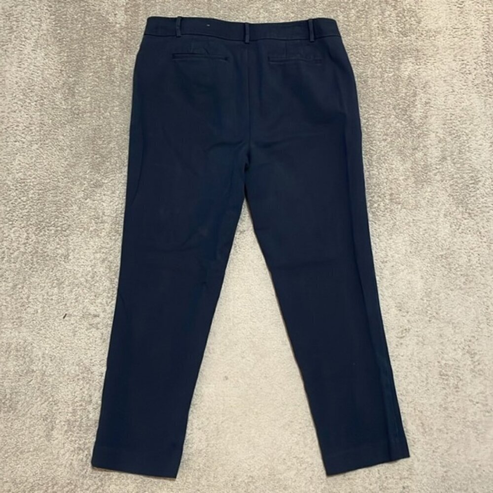 EC Talbot Hampshire Ankle Khaki Pants - Navy - Size 14 - Picture 2 of 4